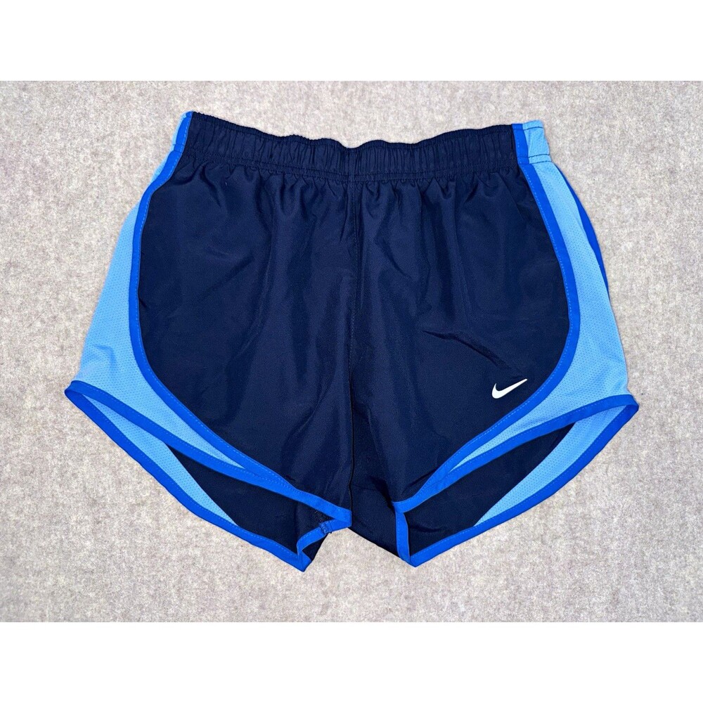 Nike Dri-FIT Women’s Running Shorts Drawstring Elastic Waist Navy Blue Size S